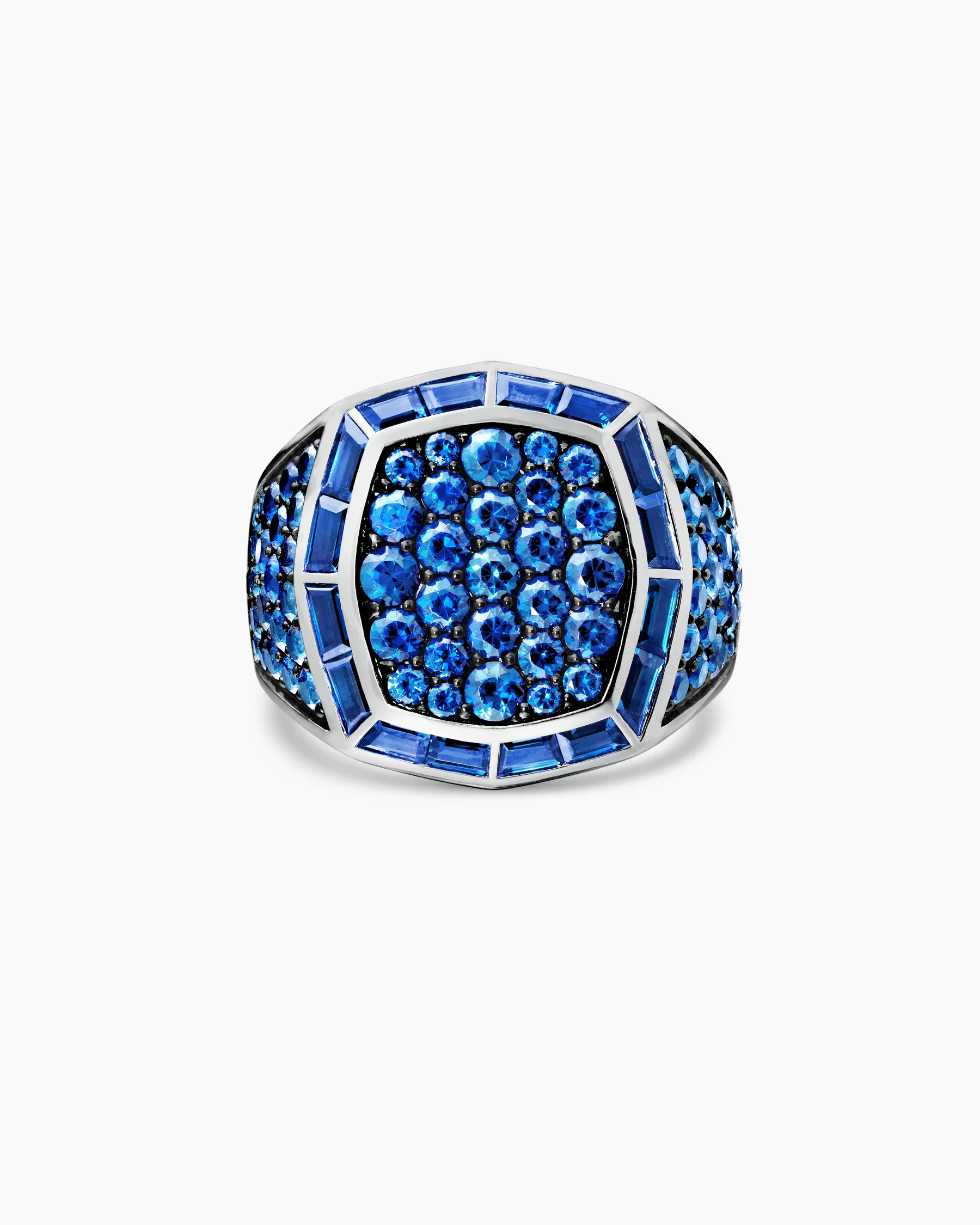 Streamline® Signet Ring in 18K White Gold with Black Diamonds, 25mm 11 Streamline® Signet Ring in 18K White Gold with Black Diamonds, 25mm