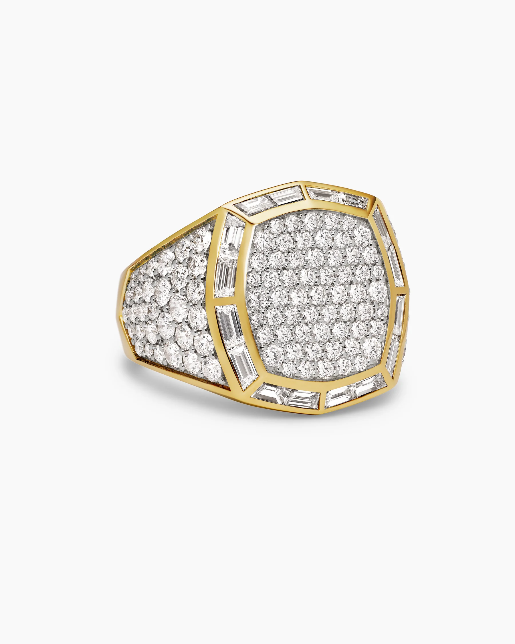 Streamline® Signet Ring in 18K White Gold with Black Diamonds, 25mm 15 Streamline® Signet Ring in 18K White Gold with Black Diamonds, 25mm