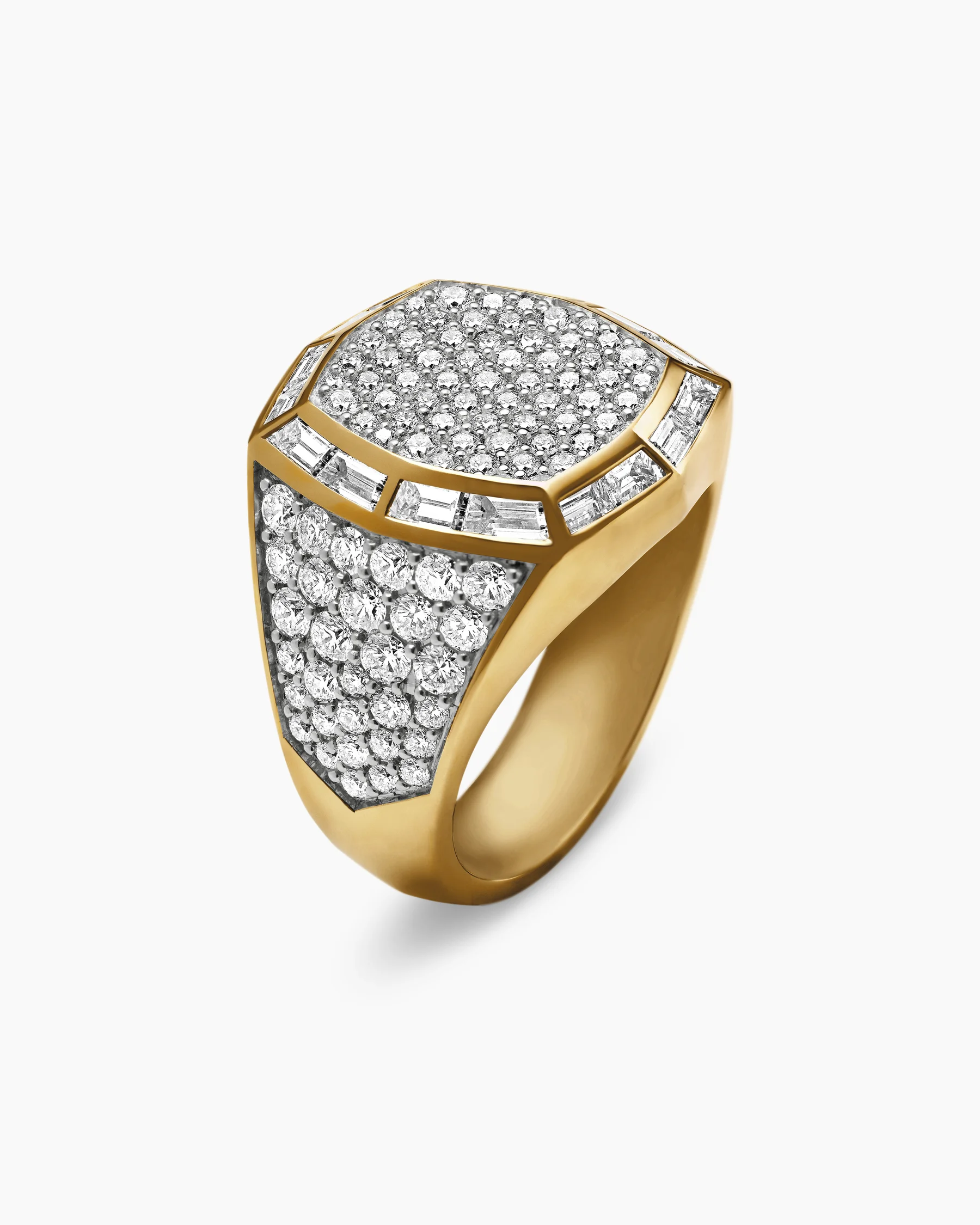 Streamline® Signet Ring in 18K White Gold with Black Diamonds, 25mm 17 Streamline® Signet Ring in 18K White Gold with Black Diamonds, 25mm