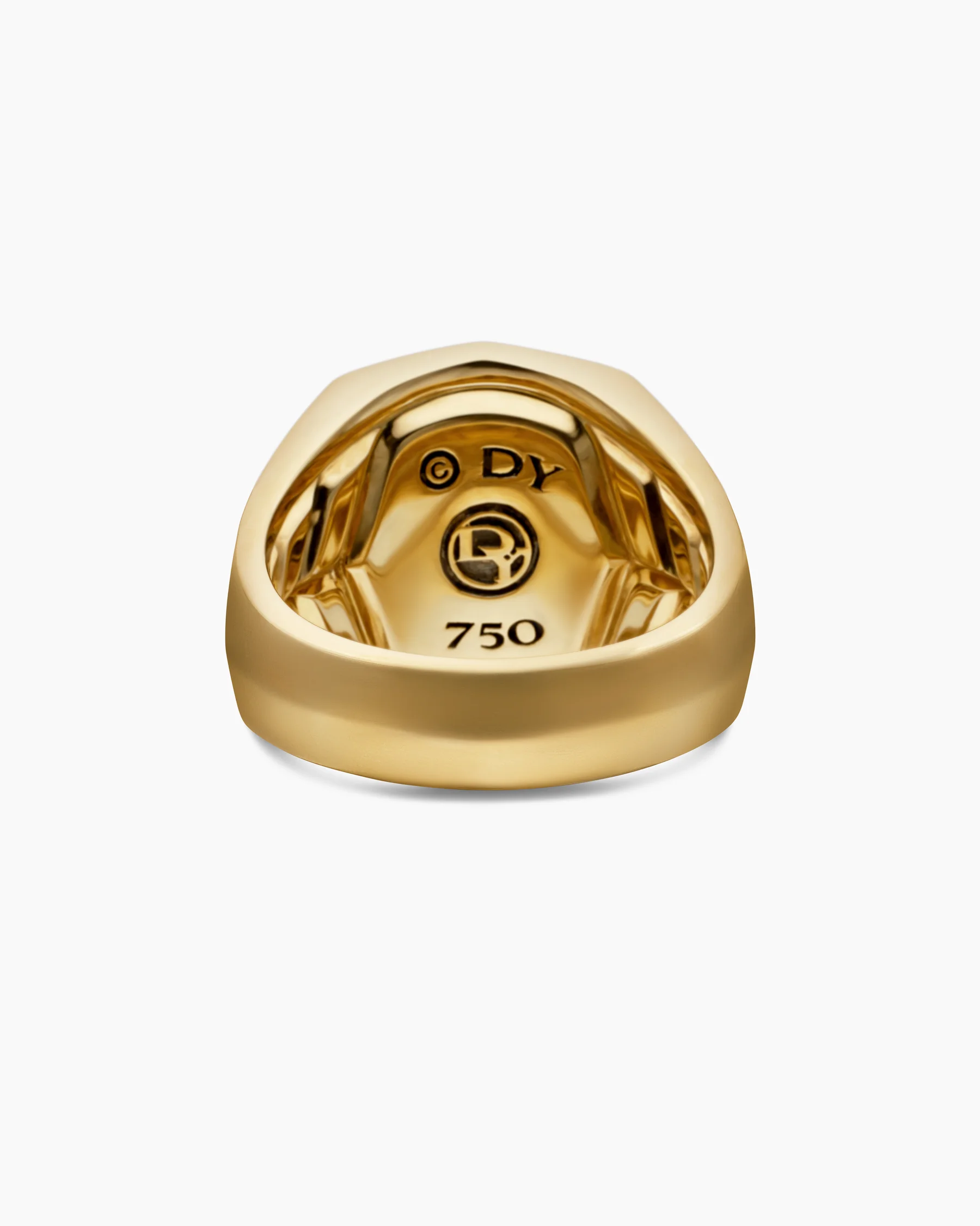 Streamline® Signet Ring in 18K White Gold with Black Diamonds, 25mm 20 Streamline® Signet Ring in 18K White Gold with Black Diamonds, 25mm