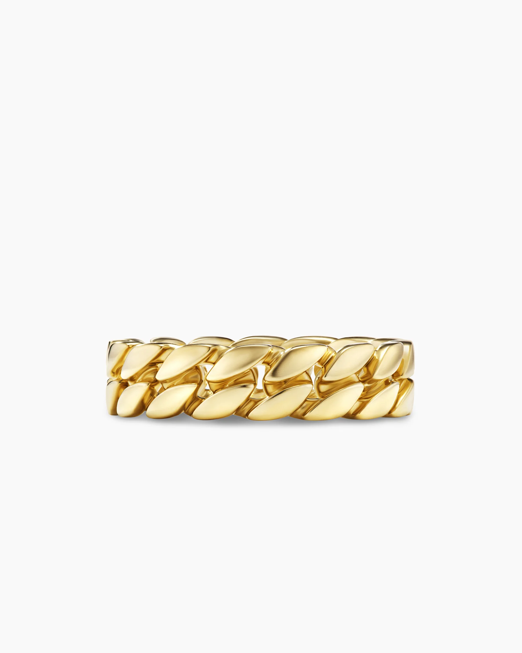 Curb Chain Band Ring in Black Titanium, 6mm 22 Curb Chain Band Ring in Black Titanium, 6mm