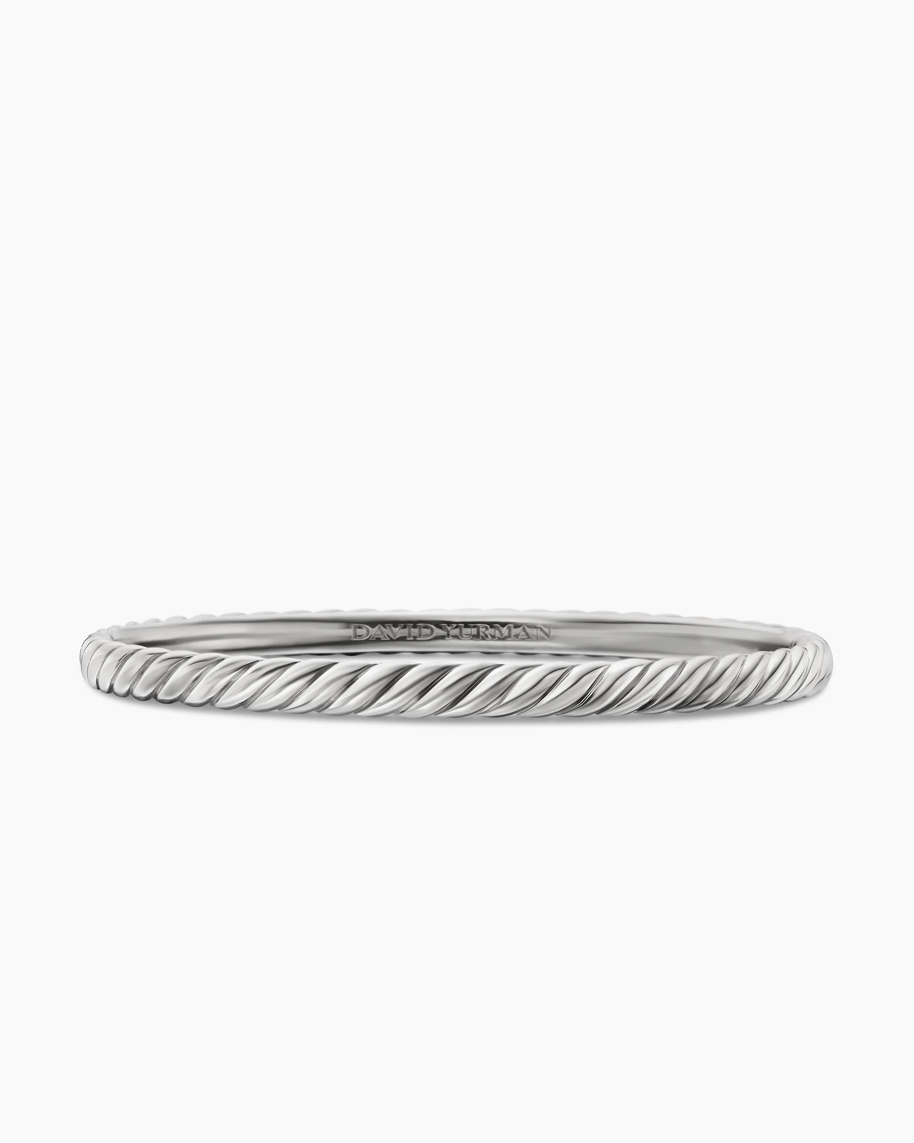 Sculpted Cable Bangle Bracelet in 18K Rose Gold, 4.6mm 17 Sculpted Cable Bangle Bracelet in 18K Rose Gold, 4.6mm