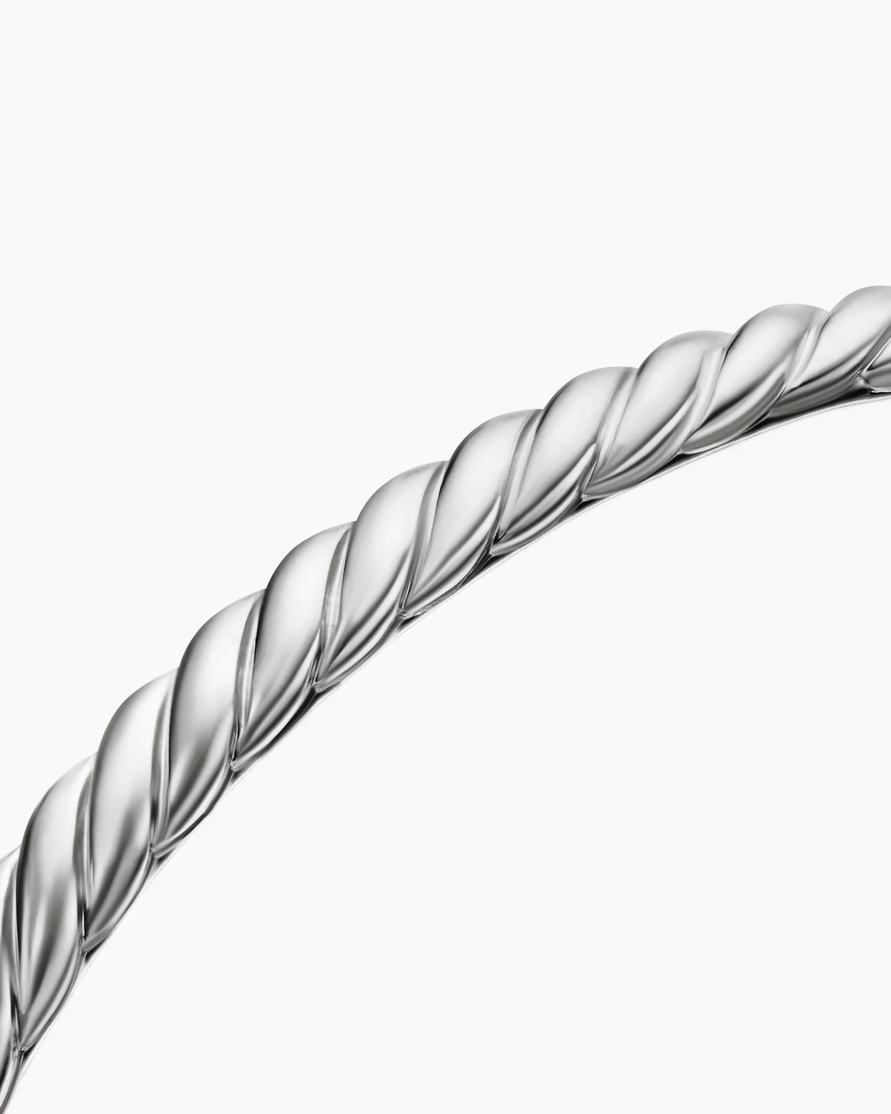 Sculpted Cable Bangle Bracelet in 18K Rose Gold, 4.6mm 21 Sculpted Cable Bangle Bracelet in 18K Rose Gold, 4.6mm