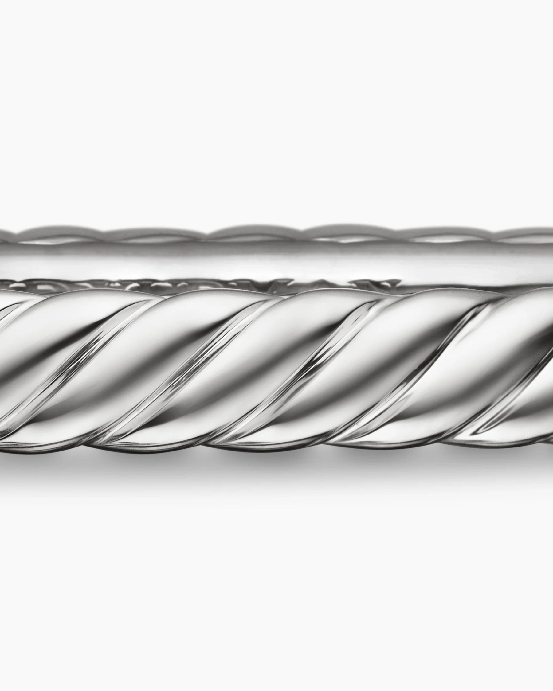 Sculpted Cable Bangle Bracelet in 18K Rose Gold, 4.6mm 22 Sculpted Cable Bangle Bracelet in 18K Rose Gold, 4.6mm