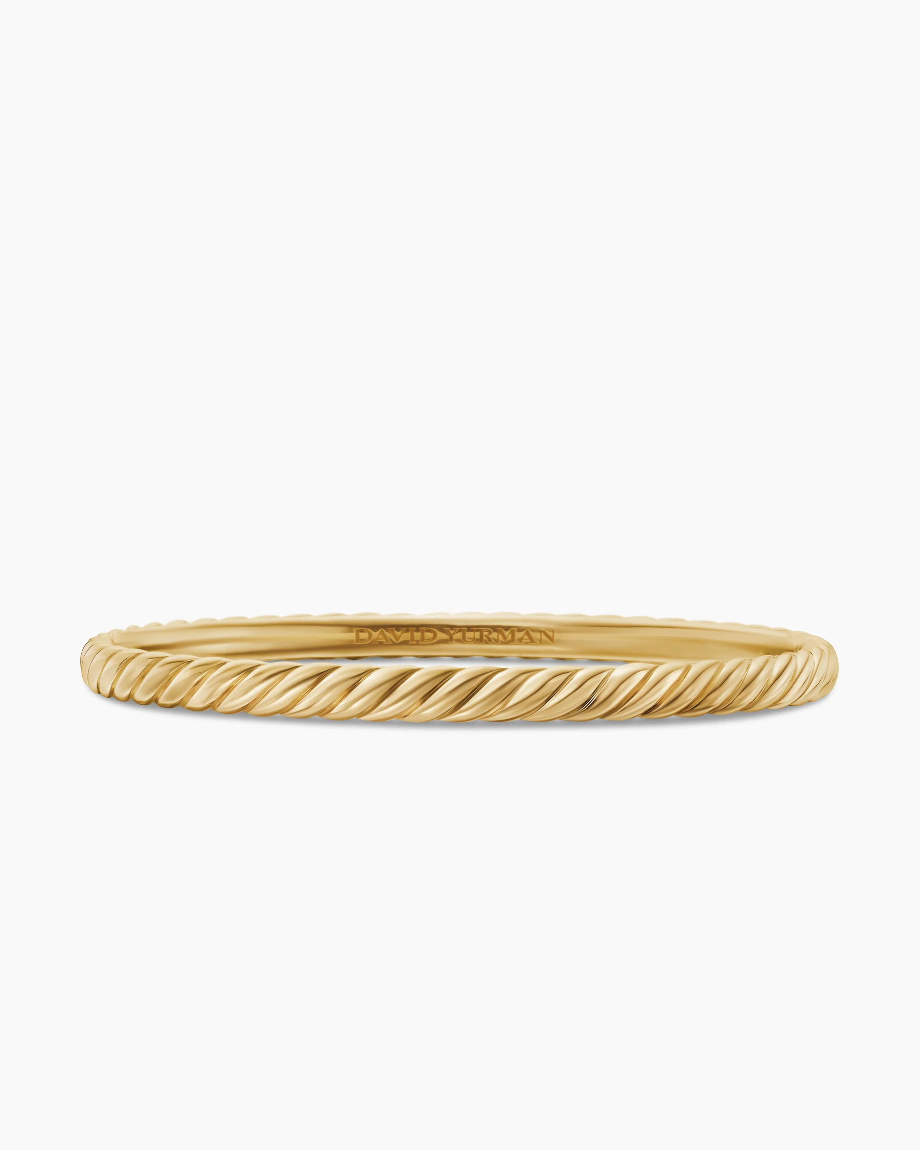 Sculpted Cable Bangle Bracelet in 18K Rose Gold, 4.6mm 9 Sculpted Cable Bangle Bracelet in 18K Rose Gold, 4.6mm