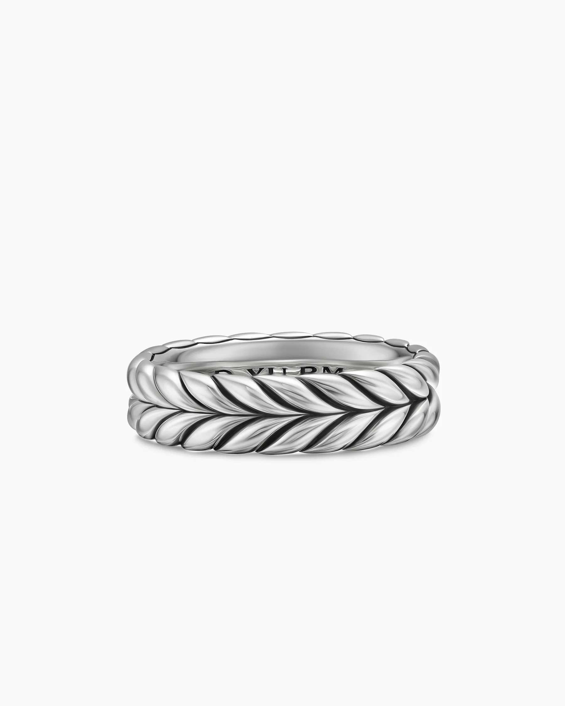Chevron Band Ring in 18K Rose Gold, 6.2mm 14 Chevron Band Ring in 18K Rose Gold, 6.2mm