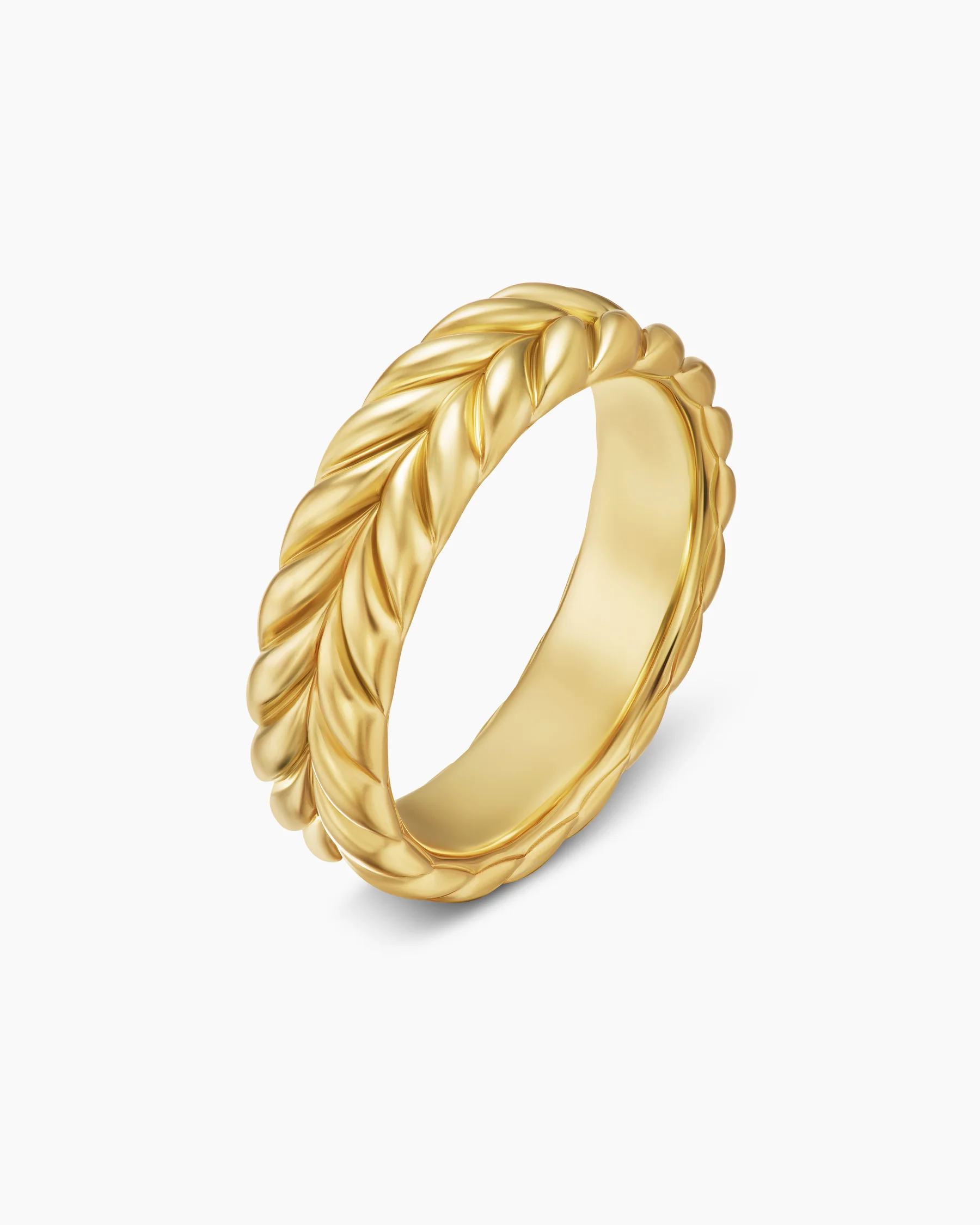 Chevron Band Ring in 18K Rose Gold, 6.2mm 22 Chevron Band Ring in 18K Rose Gold, 6.2mm