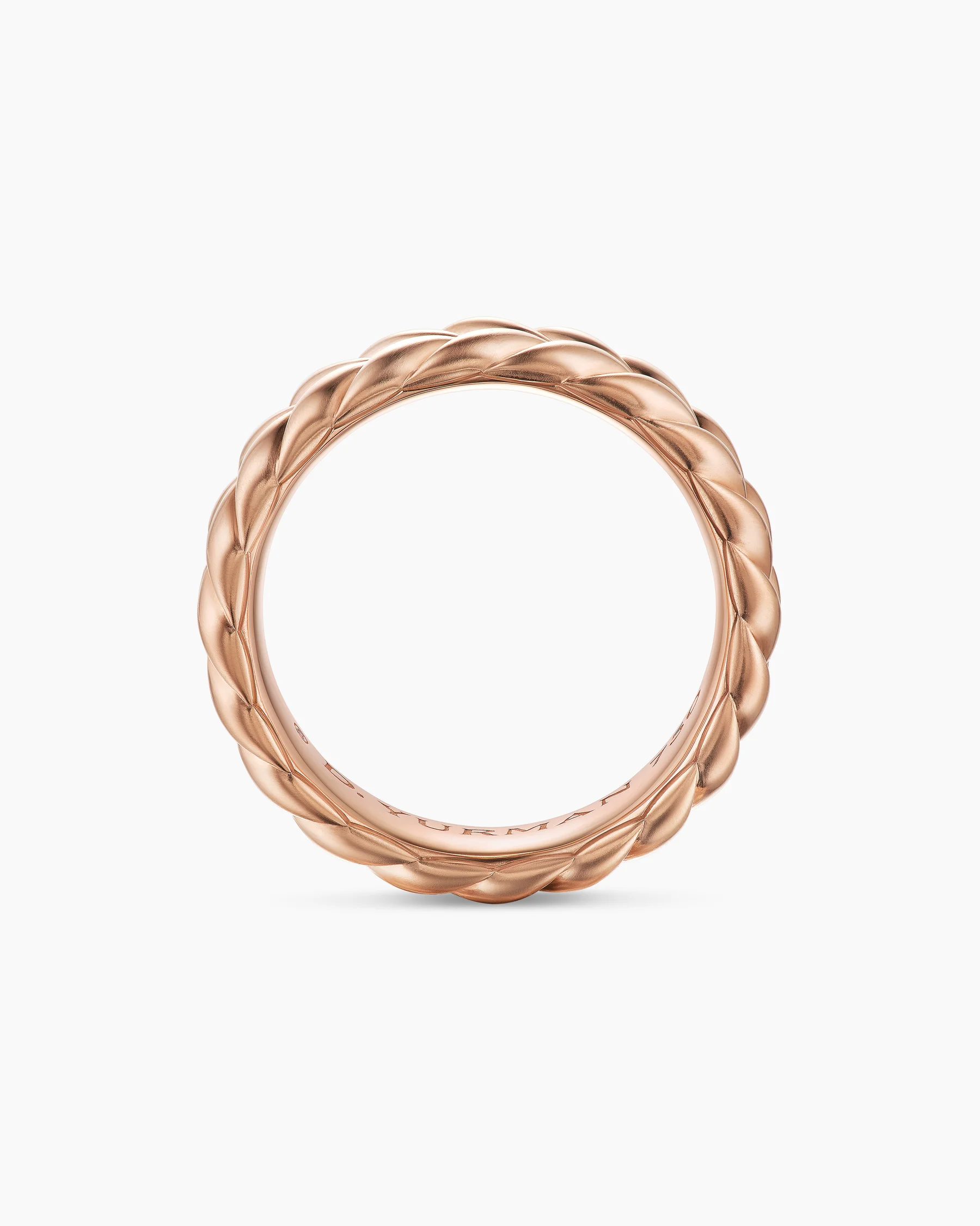 Chevron Band Ring in 18K Rose Gold, 6.2mm 5 Chevron Band Ring in 18K Rose Gold, 6.2mm