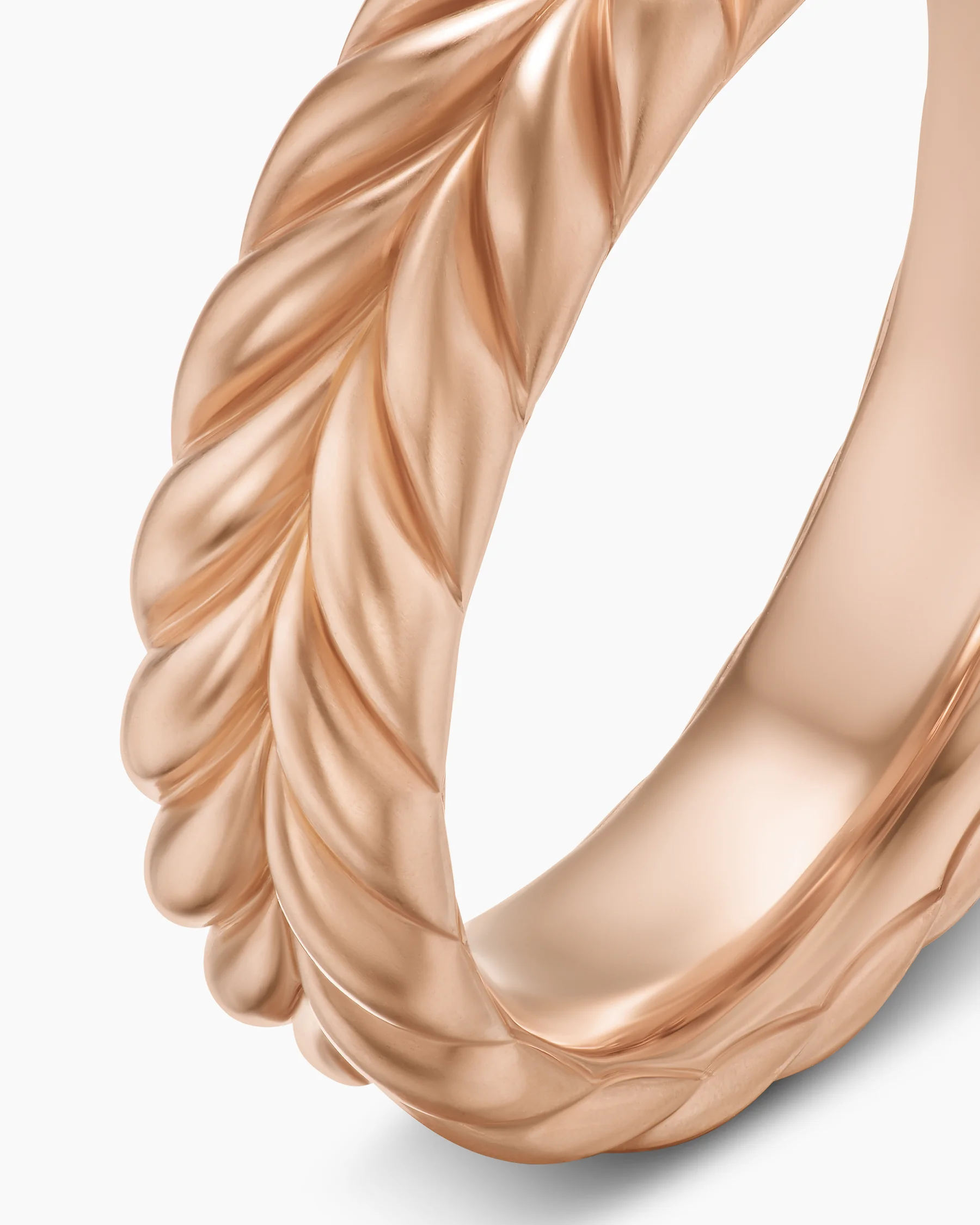 Chevron Band Ring in 18K Rose Gold, 6.2mm 6 Chevron Band Ring in 18K Rose Gold, 6.2mm