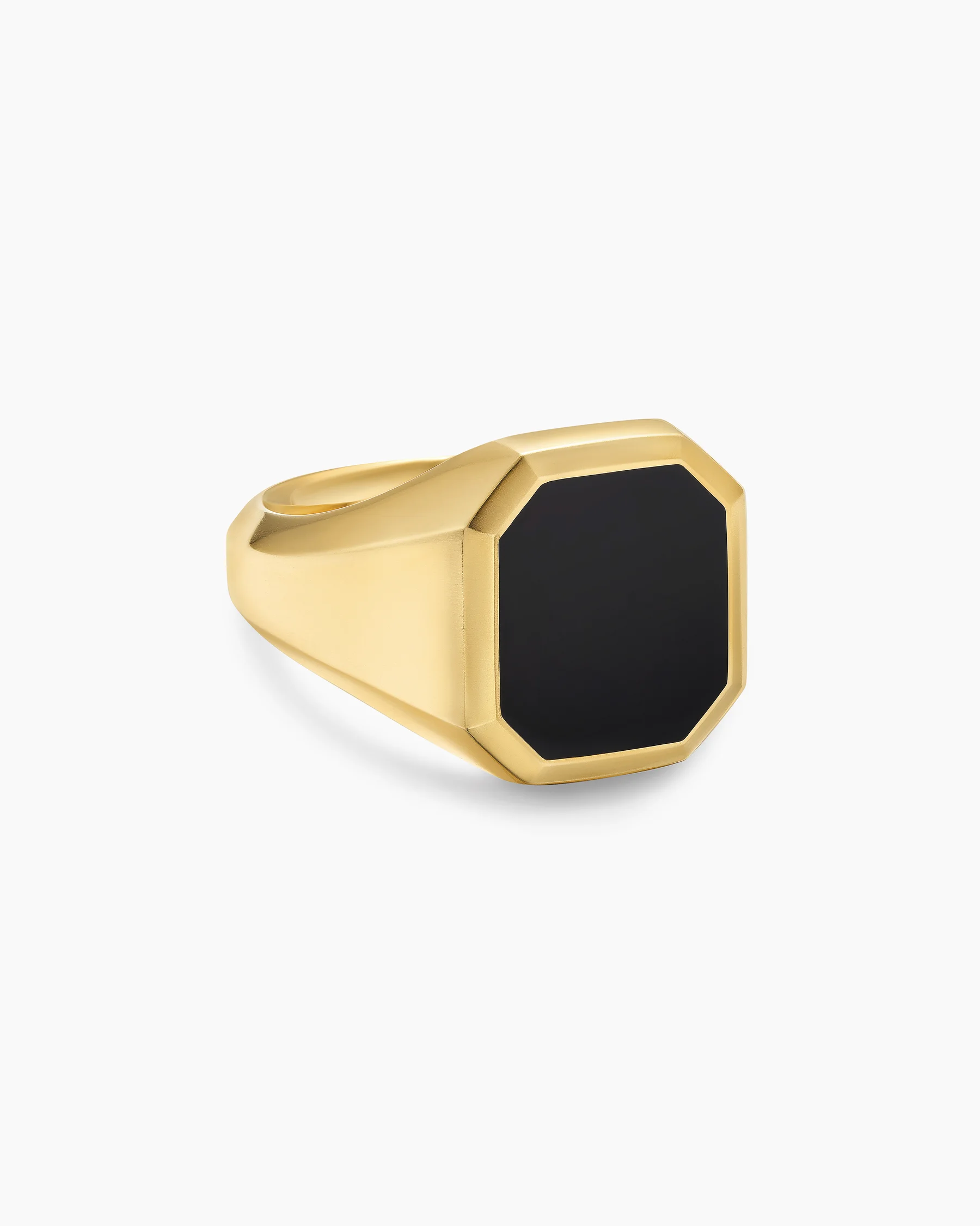 Streamline® Signet Ring in Platinum, 18mm