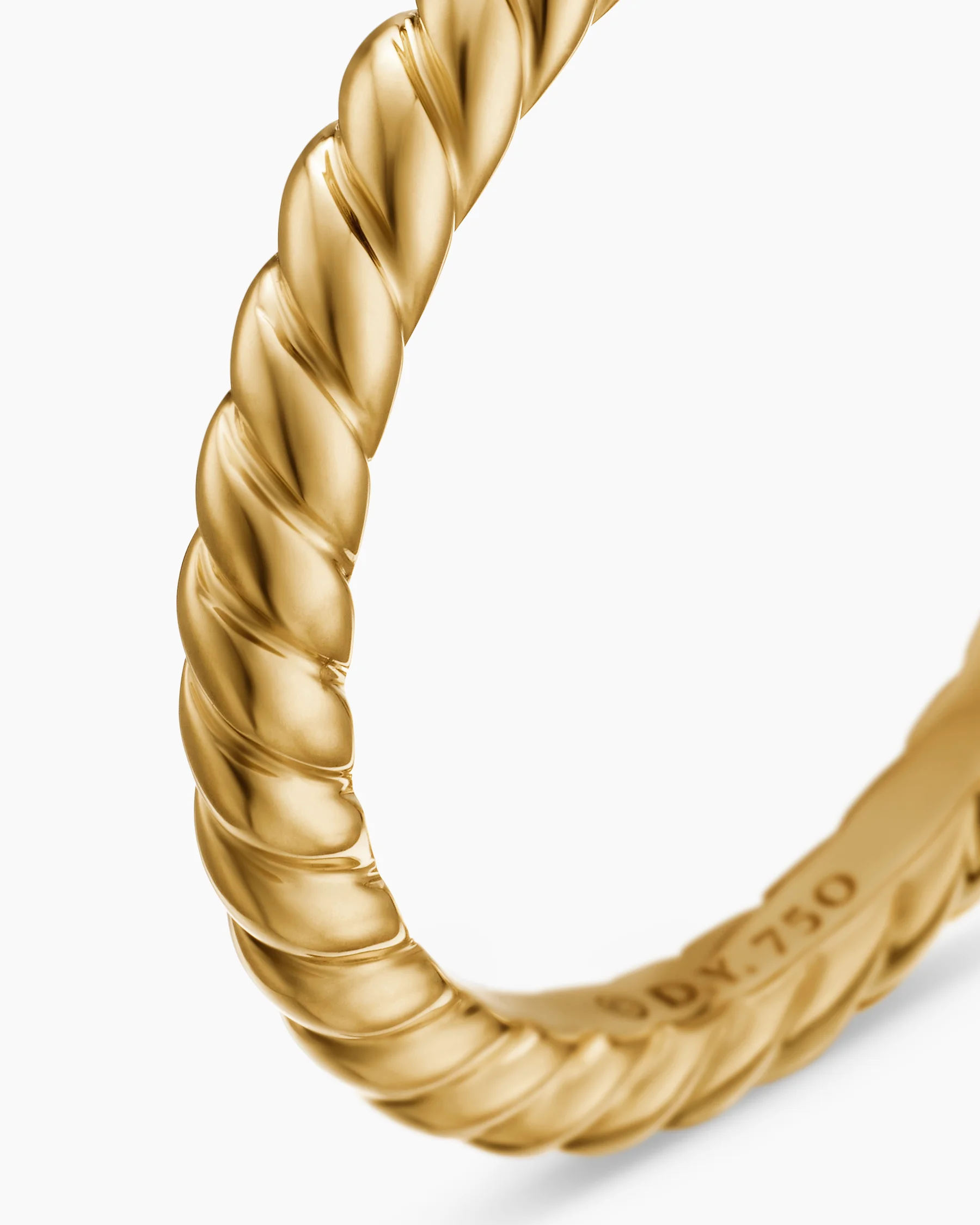 DY Cable Band Ring in 18K Yellow Gold, 2.45mm 20 DY Cable Band Ring in 18K Yellow Gold, 2.45mm