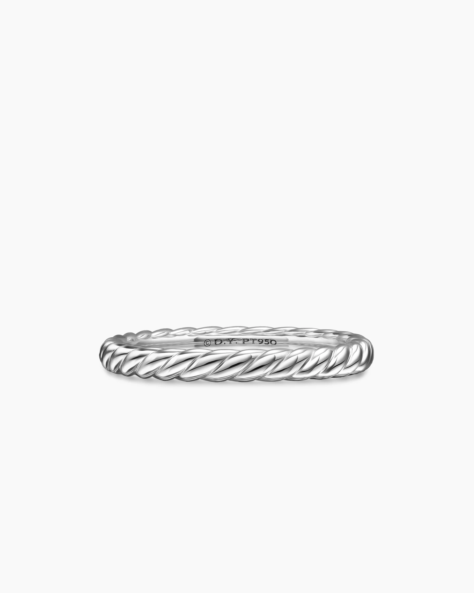 DY Cable Band Ring in 18K Rose Gold, 2.45mm