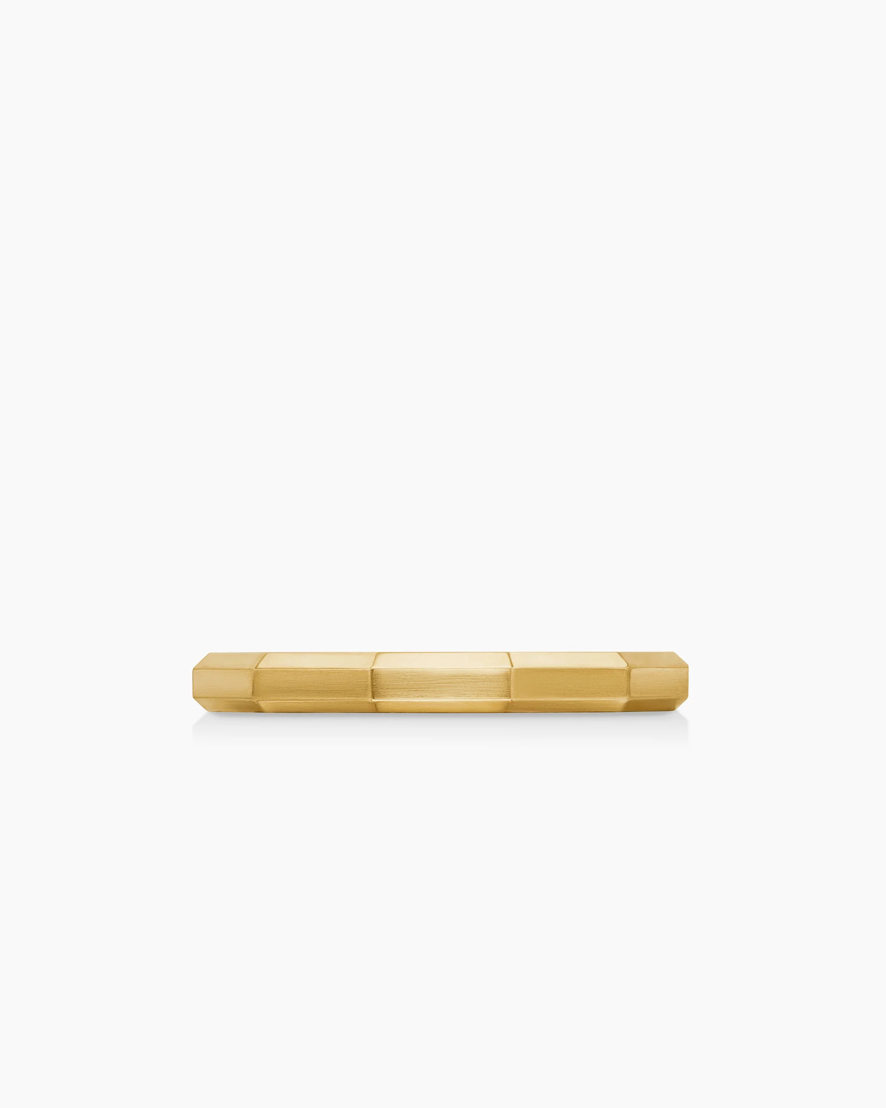 DY Delaunay Faceted Band Ring in 18K Yellow Gold, 2.5mm 4 DY Delaunay Faceted Band Ring in 18K Yellow Gold, 2.5mm
