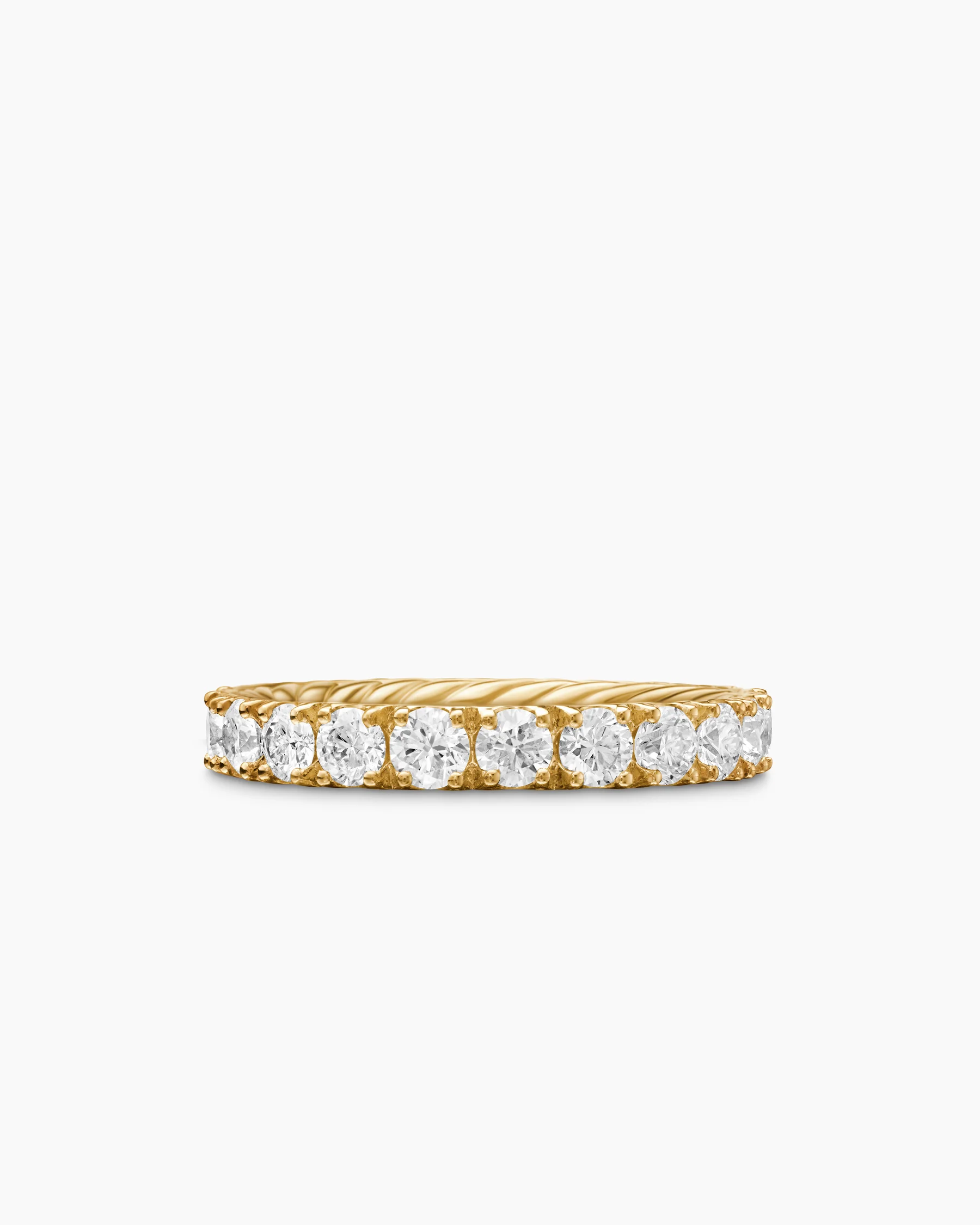 DY Eden Eternity Band Ring in Platinum with Diamonds, 3.2mm 1 DY Eden Eternity Band Ring in Platinum with Diamonds, 3.2mm