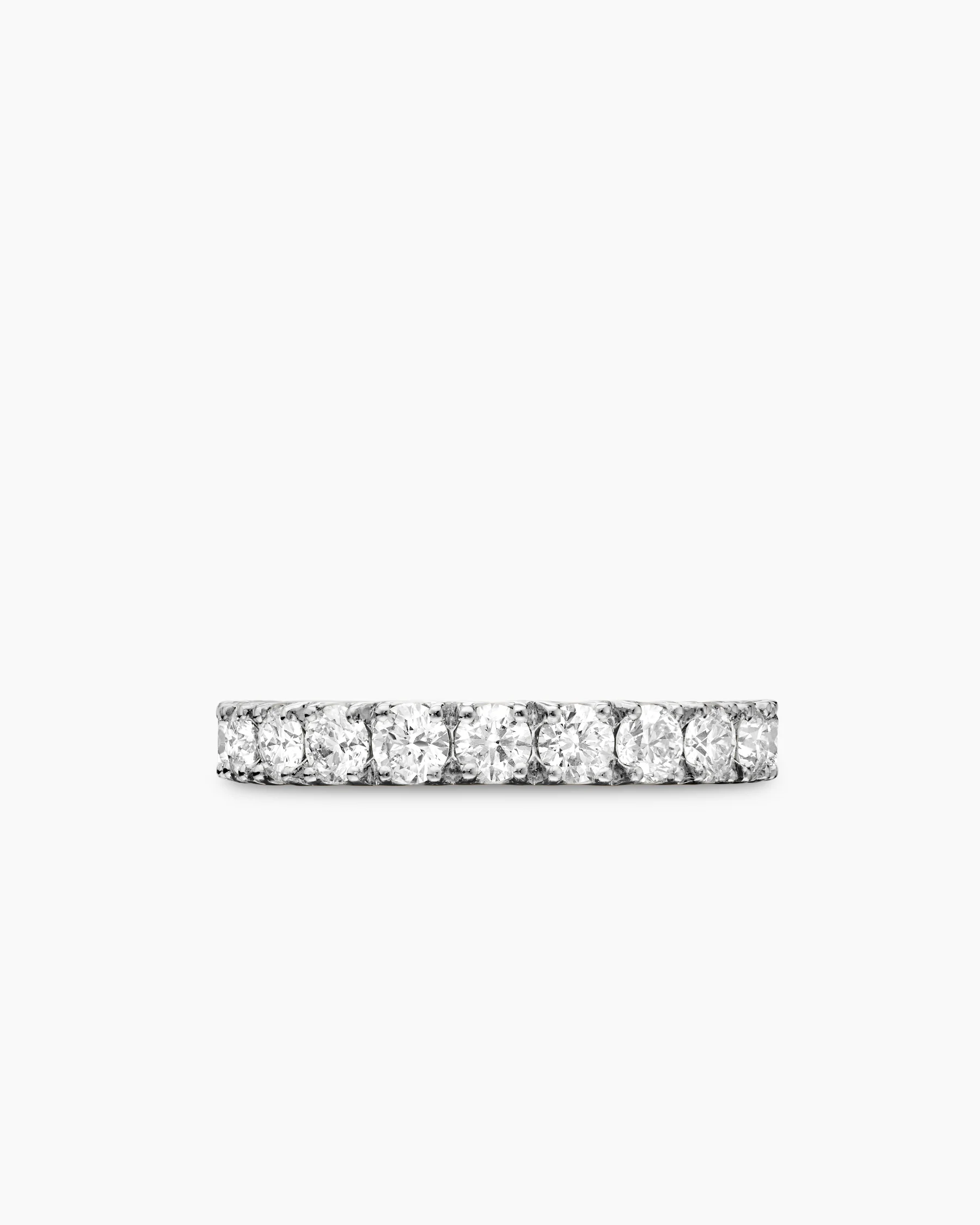 DY Eden Eternity Band Ring in Platinum with Diamonds, 3.2mm 11 DY Eden Eternity Band Ring in Platinum with Diamonds, 3.2mm